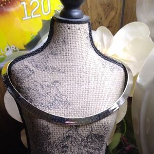 Necklace,Silver and Gold,Reversible.one Side silver, one side Gold.